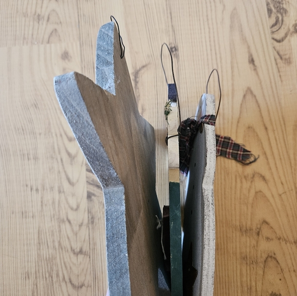 Lot Of Wooden Snowmen Decor - Picture 6 of 6